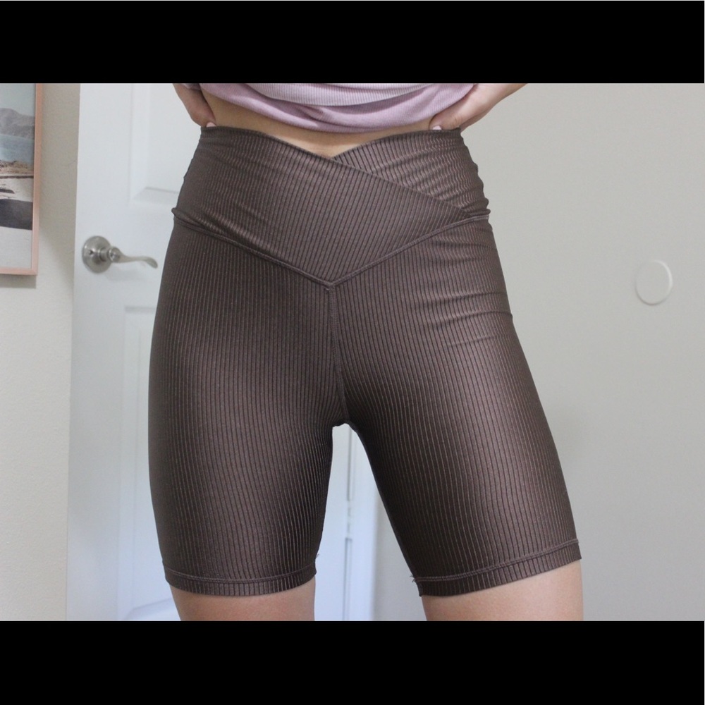 Brown Aerie Bike Shorts